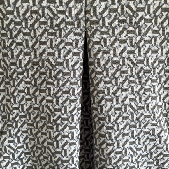 Tyler Boe Kim Cowl Dress Geometric Gray Pattern Size XL - Picture 7 of 12